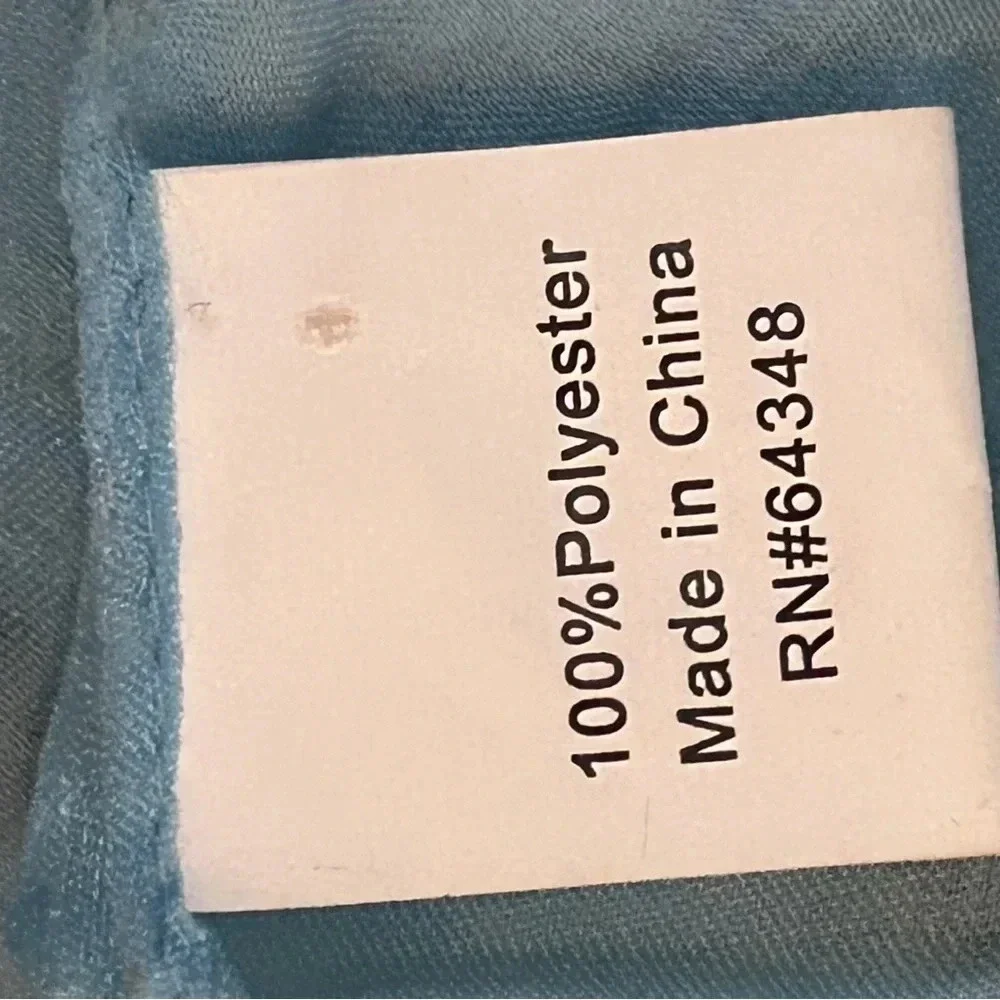 Scarf Light Blue with‎ Butterfly